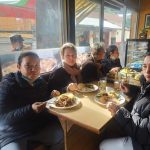 Dara Bramson from USA offered a farewell lunch to the doctor and all the clinic staff